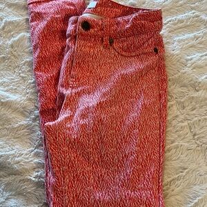 Liverpool Jeans Company Red & White Patterned Skinny Jeans
